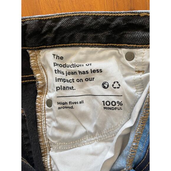 Pacsun Womens Jeans Size 24 All Cotton 90's Boyfriend Two Toned Denim Straight - Picture 5 of 10